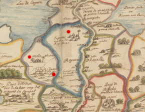 Carte de la Coste d'Afrique depuis le cap blanc jusqu'à la Rivière de Gambie, présentée à Monseigneur de Pontchartrain ministre en 1690