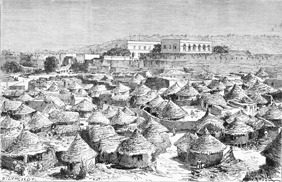 Gravure Poste de Bakel en 1819