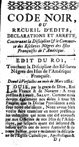 Code noir 1685