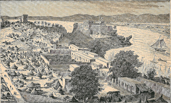 Gravure de Bakel en 1892 Source Histoire des colonies Guillon.