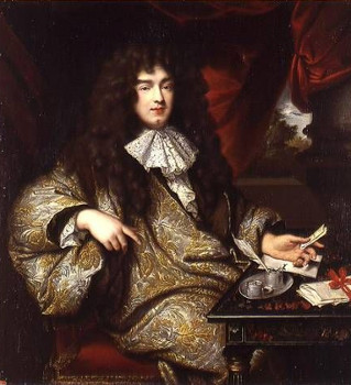Portrait de Jean-Baptiste Antoine Colbert Marquis de Seignelay , par Marc Nattier d'après Claude Lefebvre, huile sur toile, 1,13 x 1,08 m. 1676. Château de Versailles